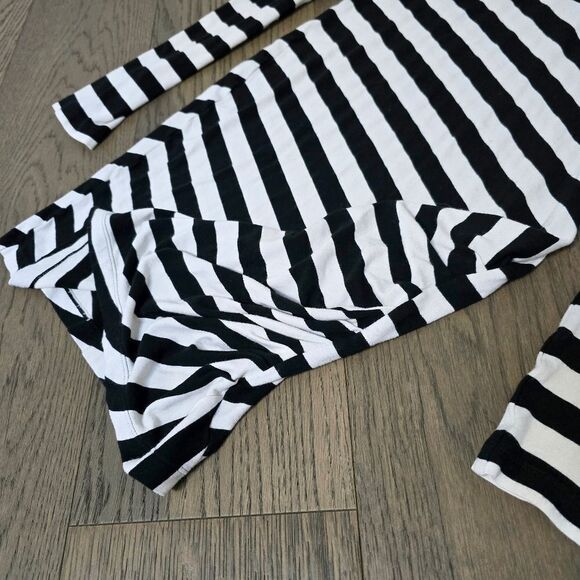 Diane Von Furstenberg Promenade Stripe Colorblock Ruched Long Sleeve Dress - Picture 10 of 14